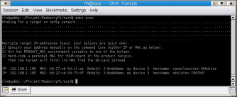 Screenshot make scan command